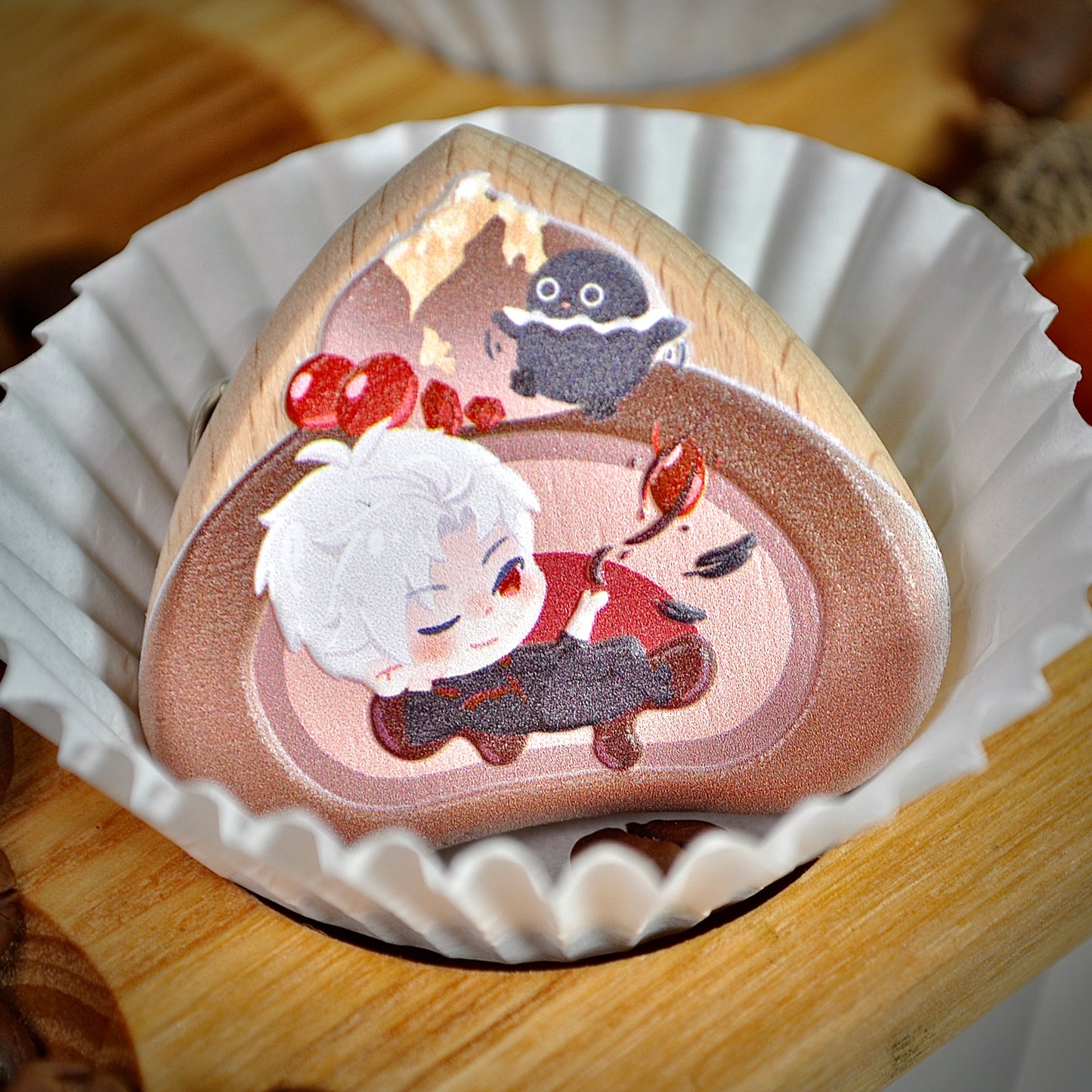 Wooden Badge - Love and Deepspace - NightCloud