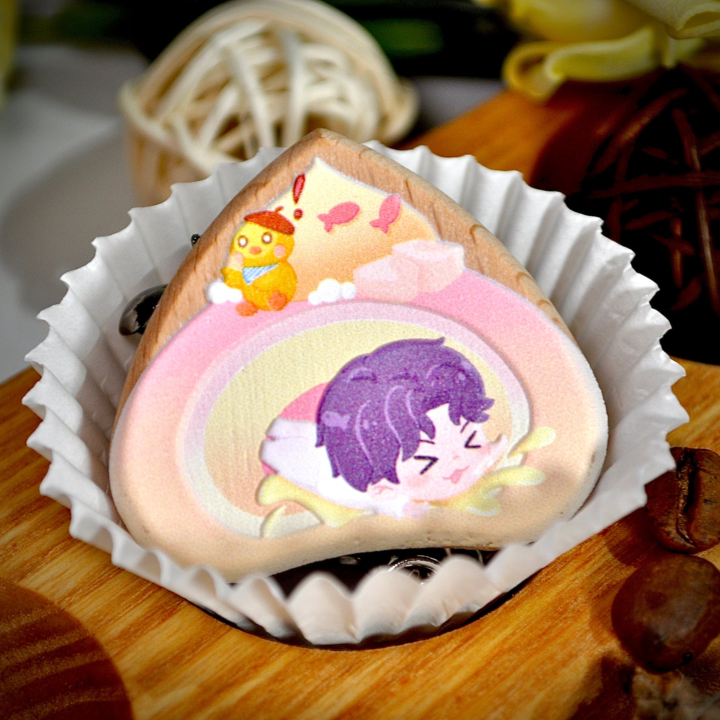 Wooden Badge - Love and Deepspace - NightCloud