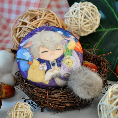 Cat Fluffy Badge - Love and Deepspace - NightCloud