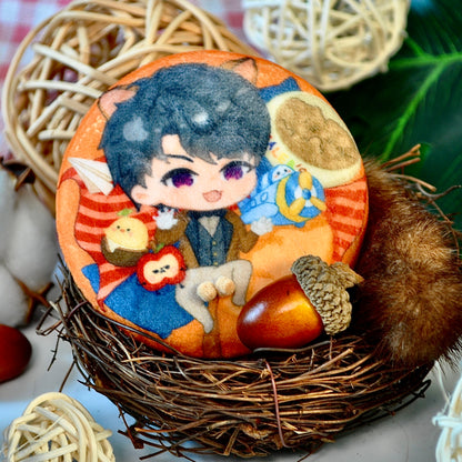 Cat Fluffy Badge - Love and Deepspace - NightCloud