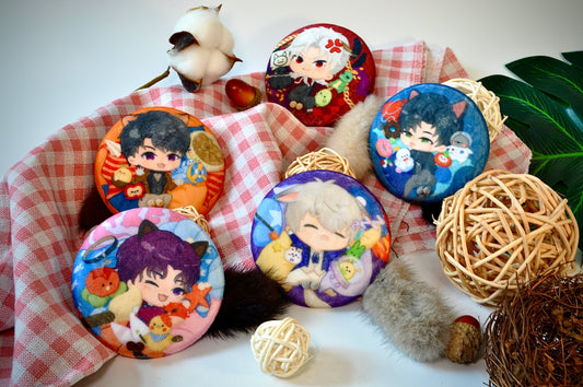 Cat Fluffy Badge - Love and Deepspace - NightCloud