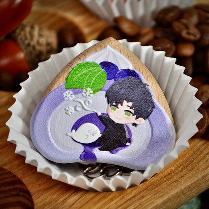 Wooden Badge - Love and Deepspace - NightCloud
