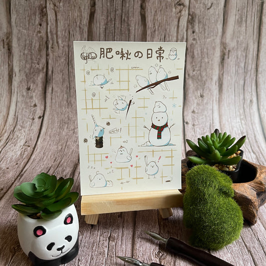 Long-Tailed Tits Sticker - Original - NightCloud